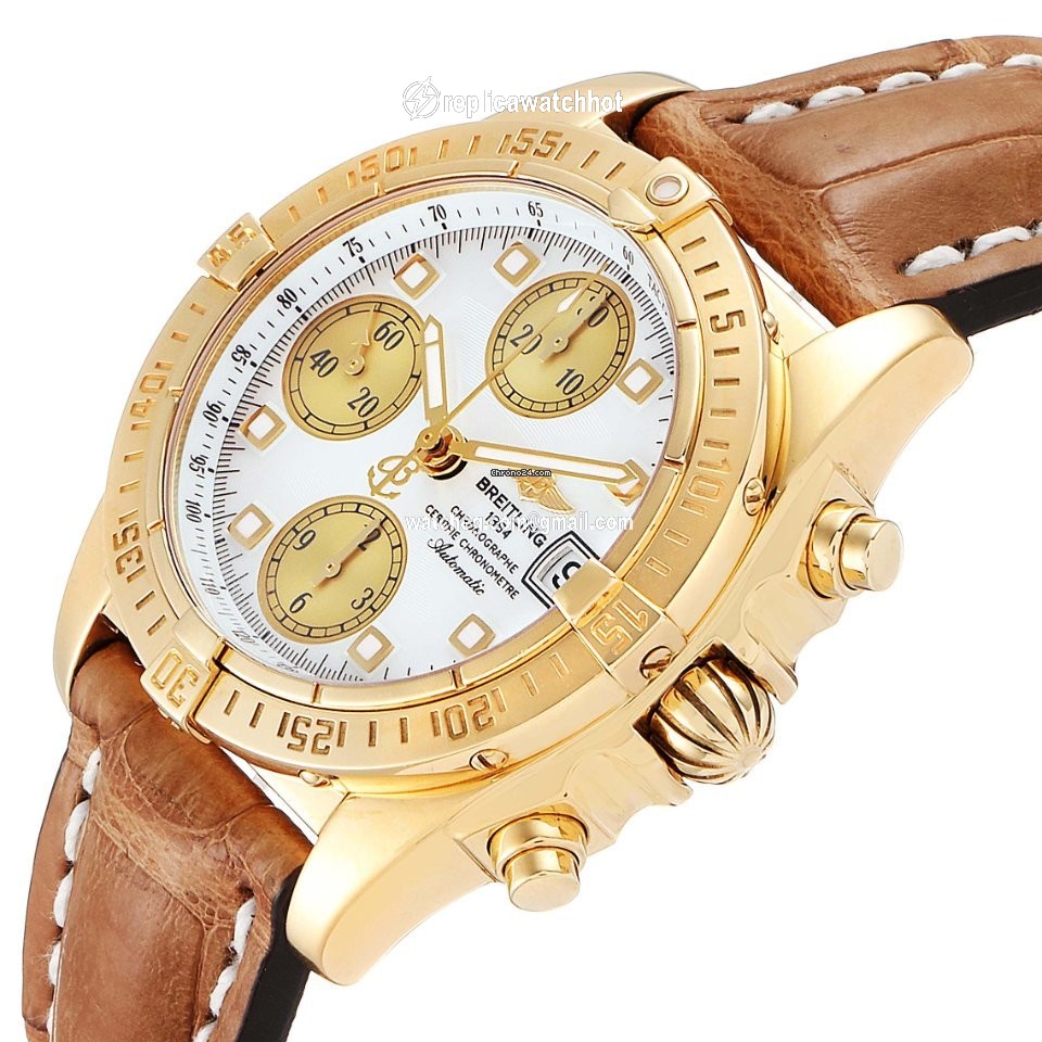 Breitling Chrono Cockpit Mens watch Unisex Automatic Yellow gold K13358 5