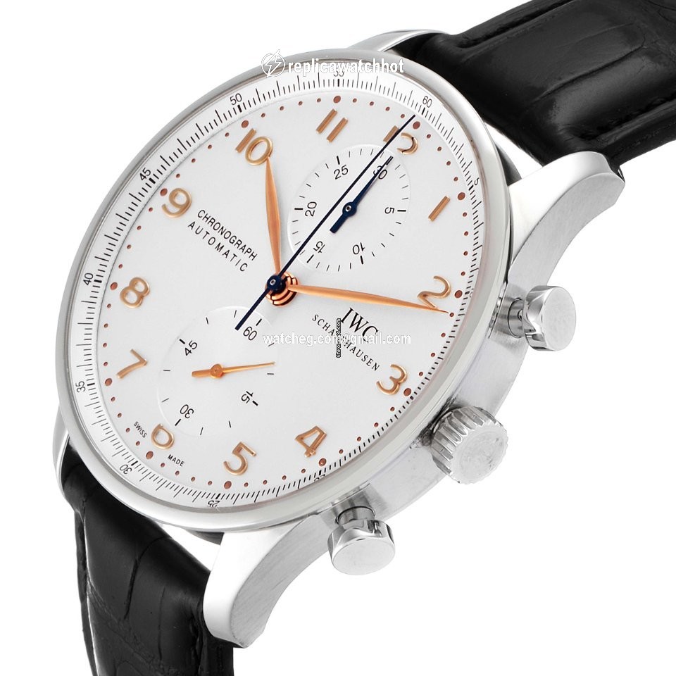 IWC Portuguese Chronograph Mens watch Unisex Automatic Steel IW371445 5