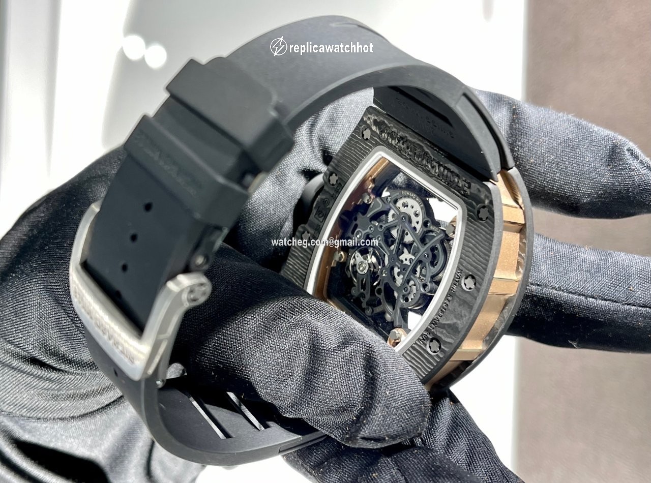 Richard Mille RM 055 Mens watch Unisex Manual winding Rose gold RM 055 Bubba Watson 5