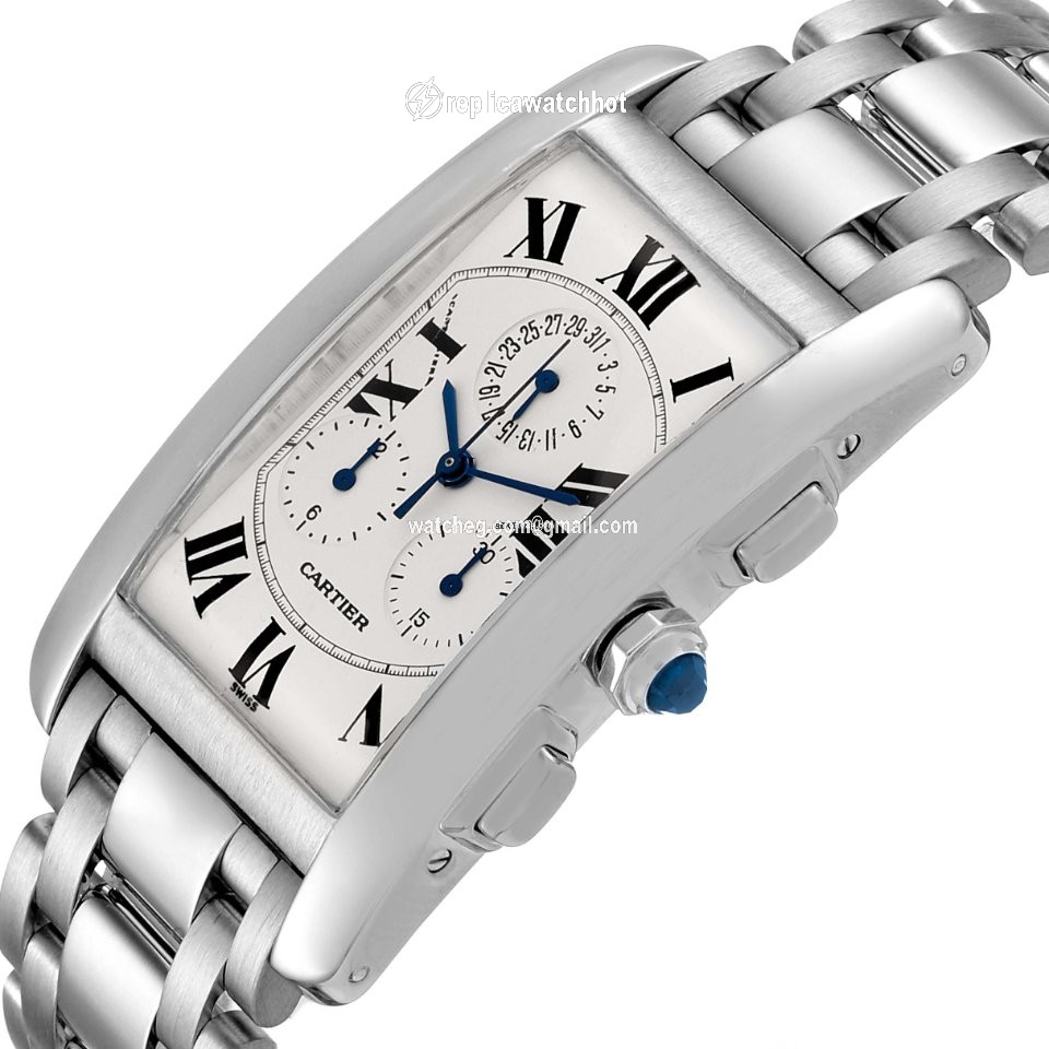 Cartier Tank Americaine Mens watch Unisex Quartz W26033L1 5