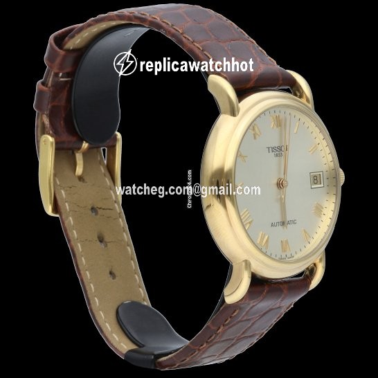 Tissot Carson Mens watch Unisex Automatic Yellow gold T0854073601100 5