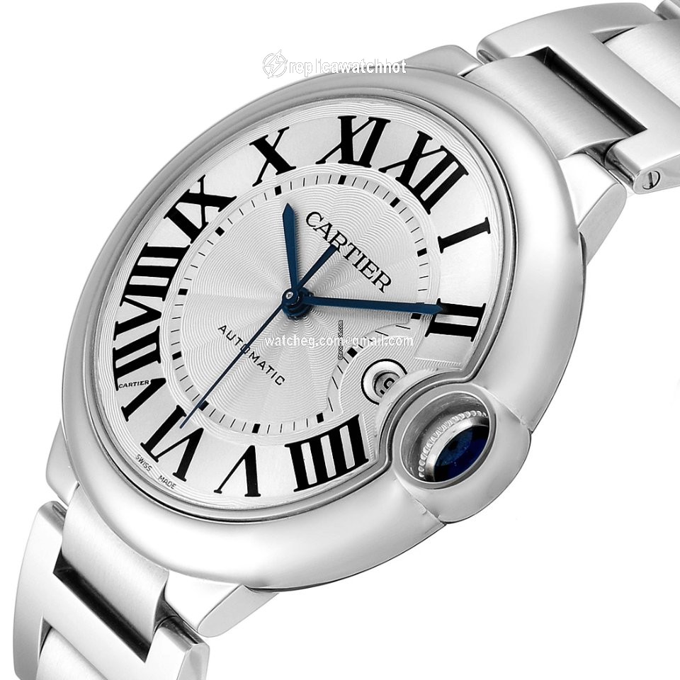 Cartier Ballon Bleu 42mm Mens watch Unisex Automatic Steel W69012Z4 5