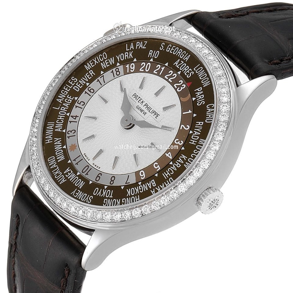 Patek Philippe World Time Mens watch Unisex Automatic White gold 7130G 5