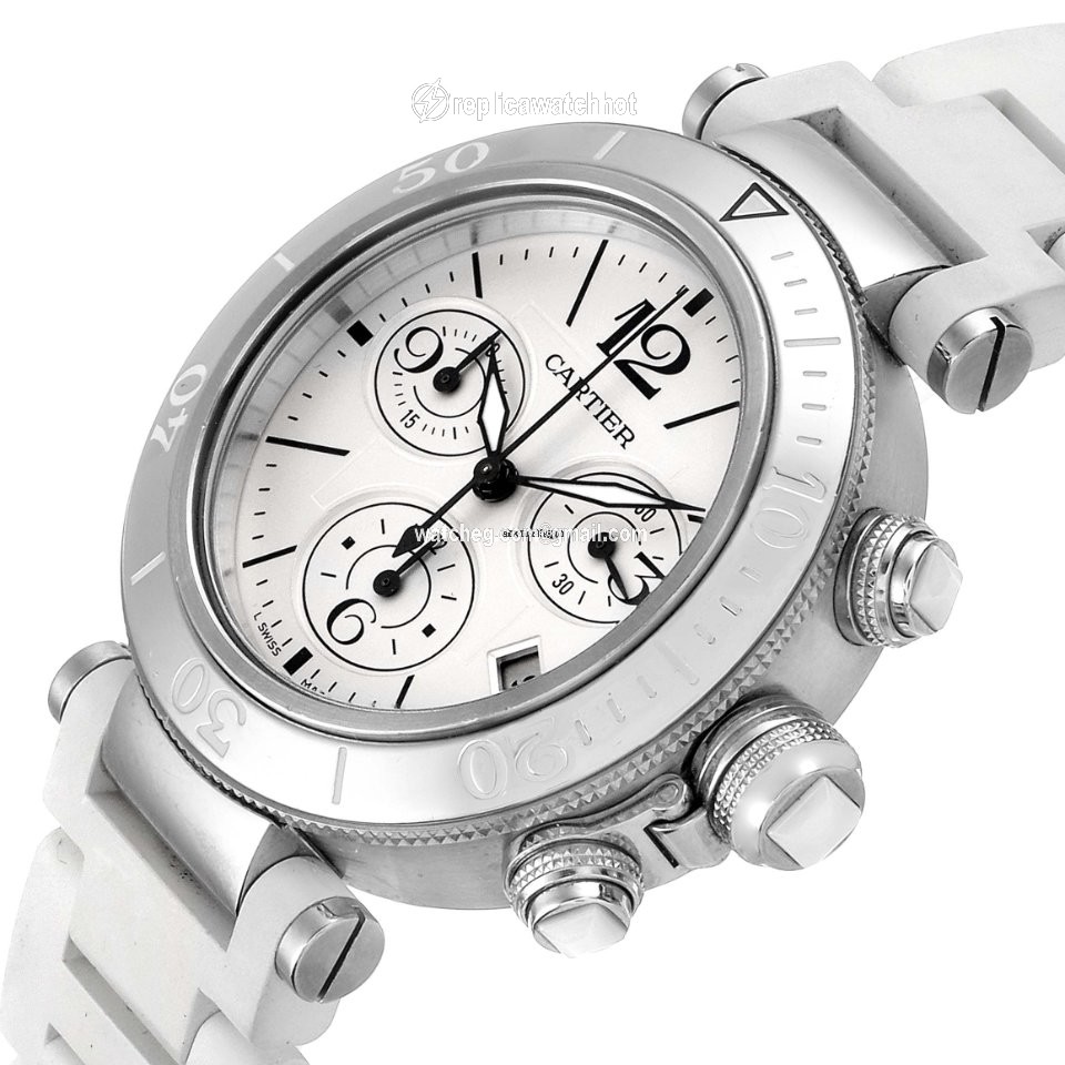 Cartier Pasha Seatimer Mens watch Unisex Quartz Steel W3140005 5