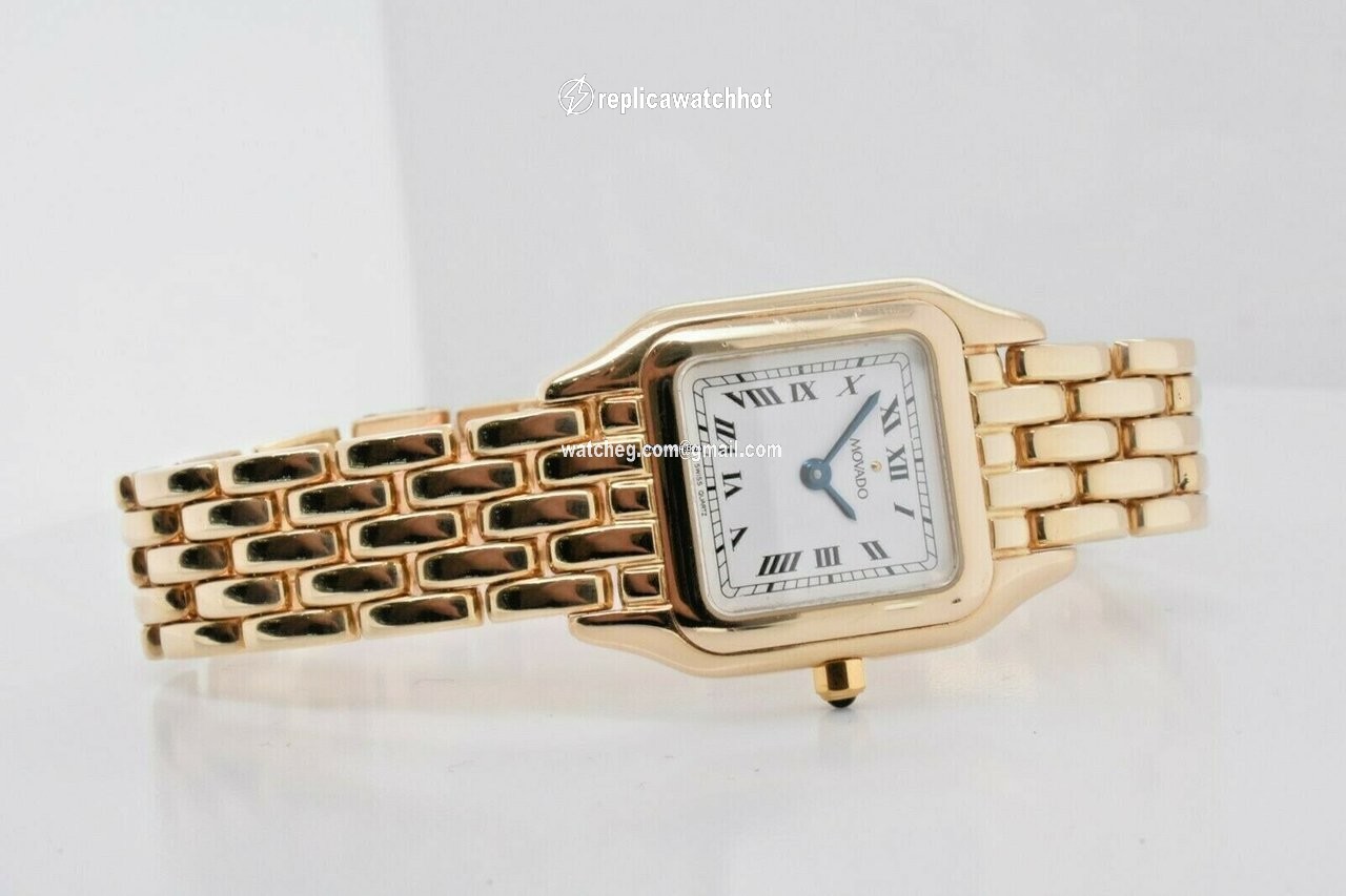 Movado Womens watch Quartz Yellow gold 74259431 5