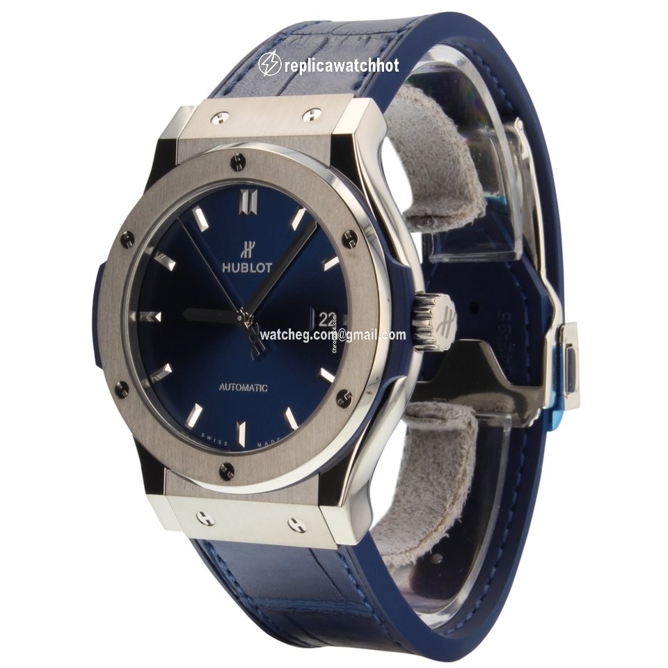 Hublot Classic Fusion Blue Mens watch Unisex Automatic Titanium 542NX7170LR 5