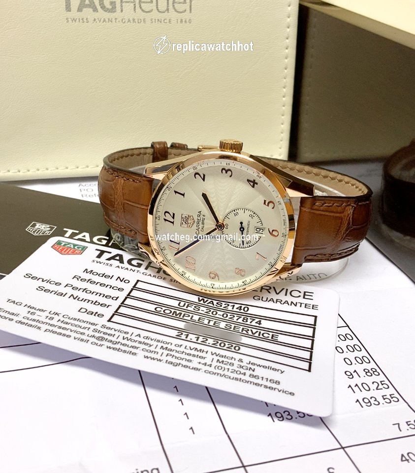 TAG Heuer Carrera Calibre 6 Mens watch Unisex Automatic Rose gold WAS2140.FC8176 5
