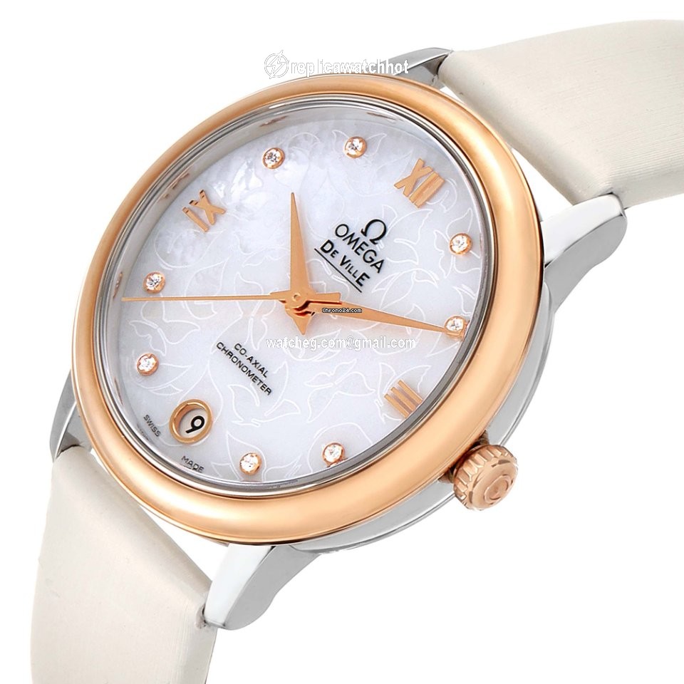 Omega De Ville Prestige Womens watch Automatic Gold Steel 424.22.33.20.55.001 5