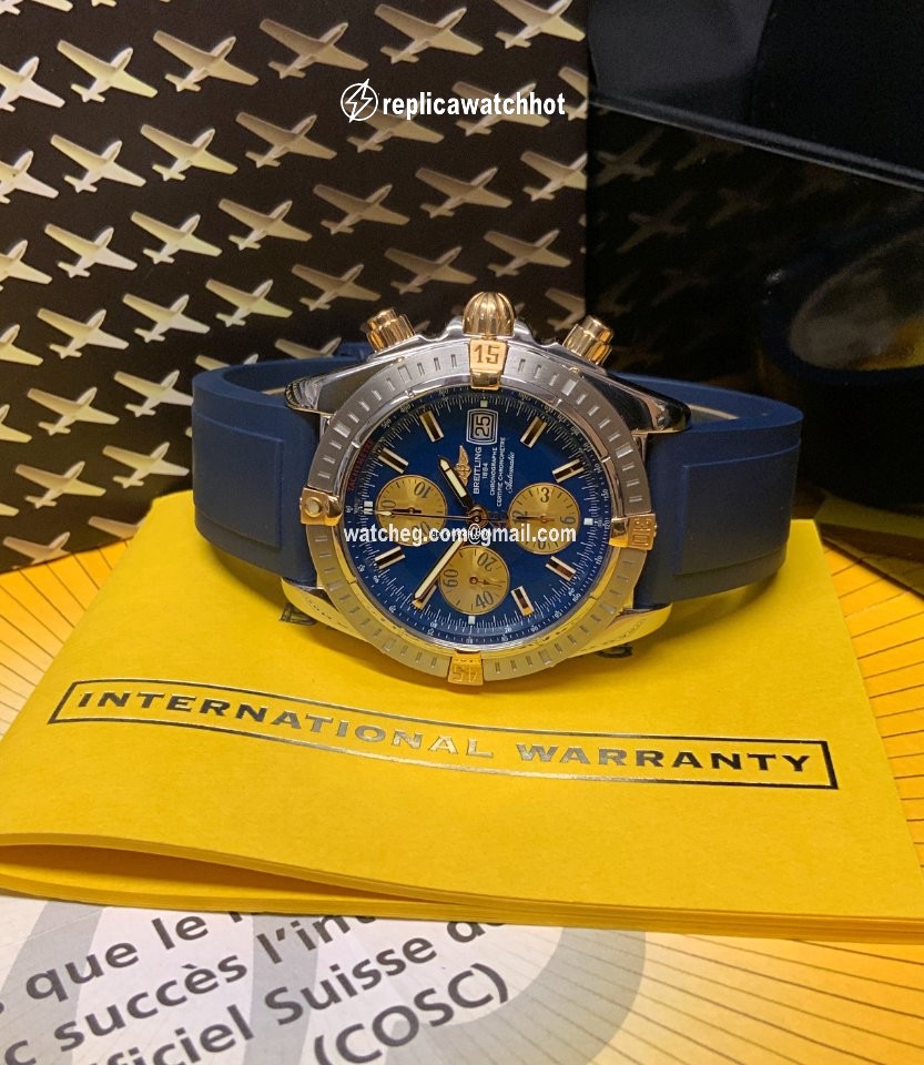 Breitling Chronomat Evolution Mens watch Unisex Automatic Gold Steel B13356 5