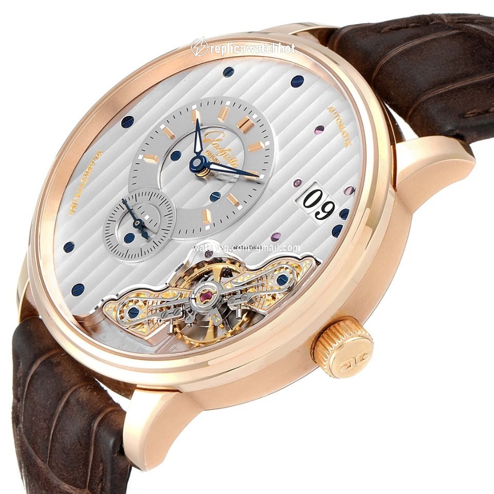 Glashtte Original PanoMaticInverse Mens watch Unisex Automatic Rose gold 1-91-02-01-05-30 5