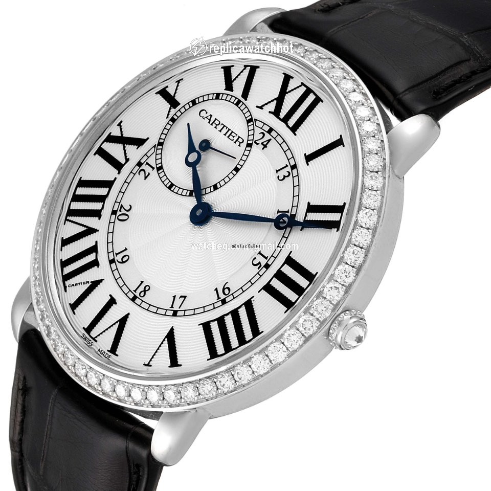 Cartier Ronde Louis Cartier Mens watch Unisex Manual winding White gold WR007002 5