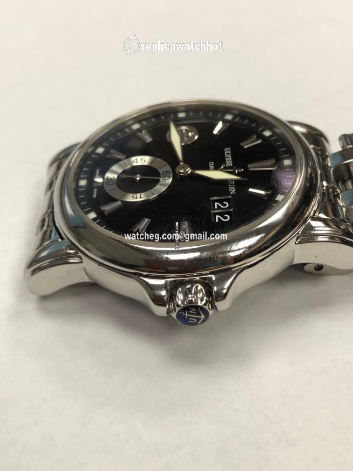 Ulysse Nardin Dual Time Mens watch Unisex Automatic Steel 243-55-7 92 5