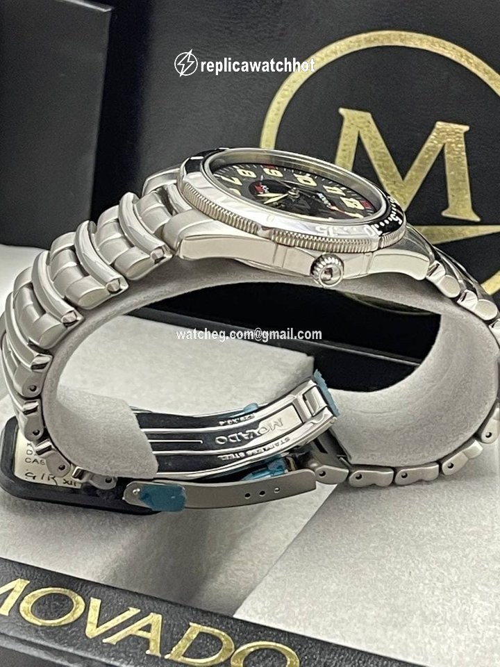 Movado Kingmatic Mens watch Unisex Automatic Steel 84-D7-877 ser. 3721235 5