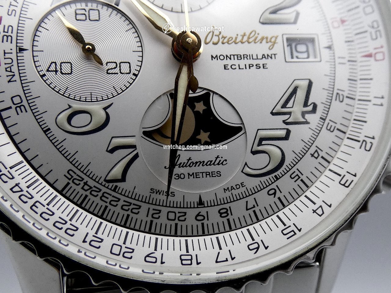 Breitling Montbrillant Mens watch Unisex Automatic Steel A43030 5