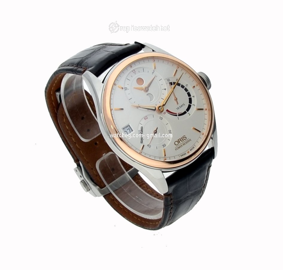 Oris Artelier Calibre 112 Mens watch Unisex Manual winding Gold Steel 01 112 7726 6351-Set 1 23 73FC 5