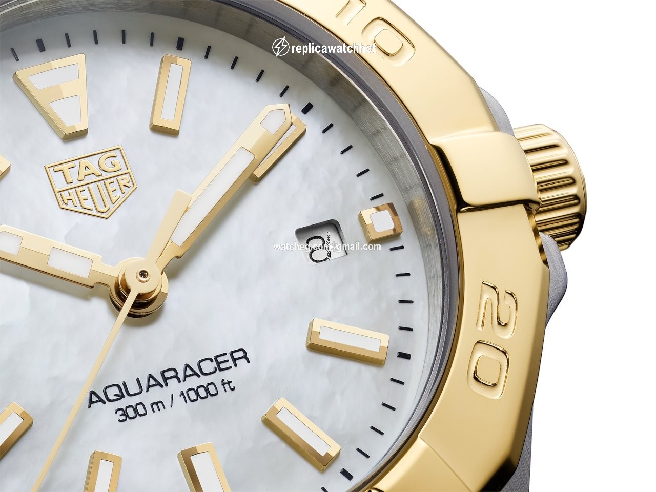 TAG Heuer Aquaracer Lady Womens watch Quartz Gold Steel WBD1420.BB0321 5