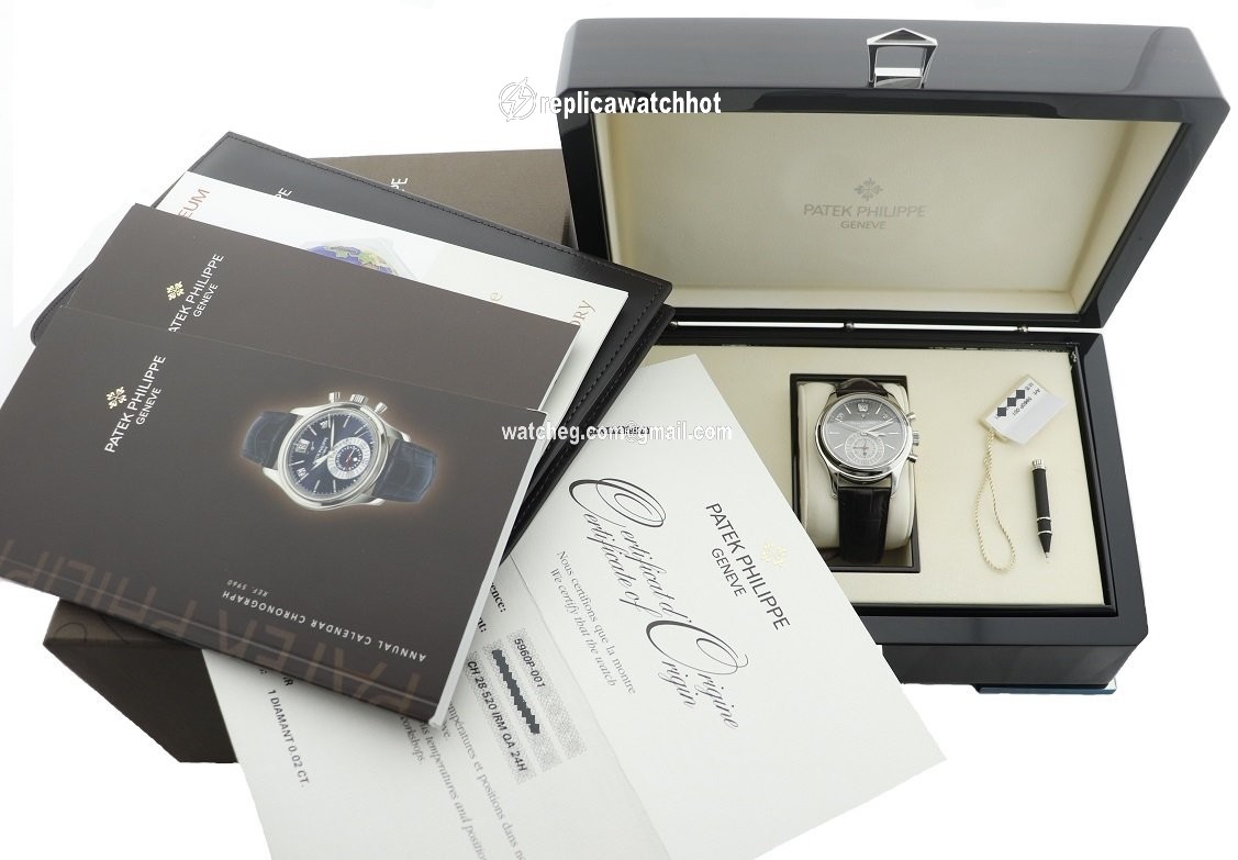 Patek Philippe Annual Calendar Chronograph Mens watch Unisex Automatic Platinum 59605P-001 5