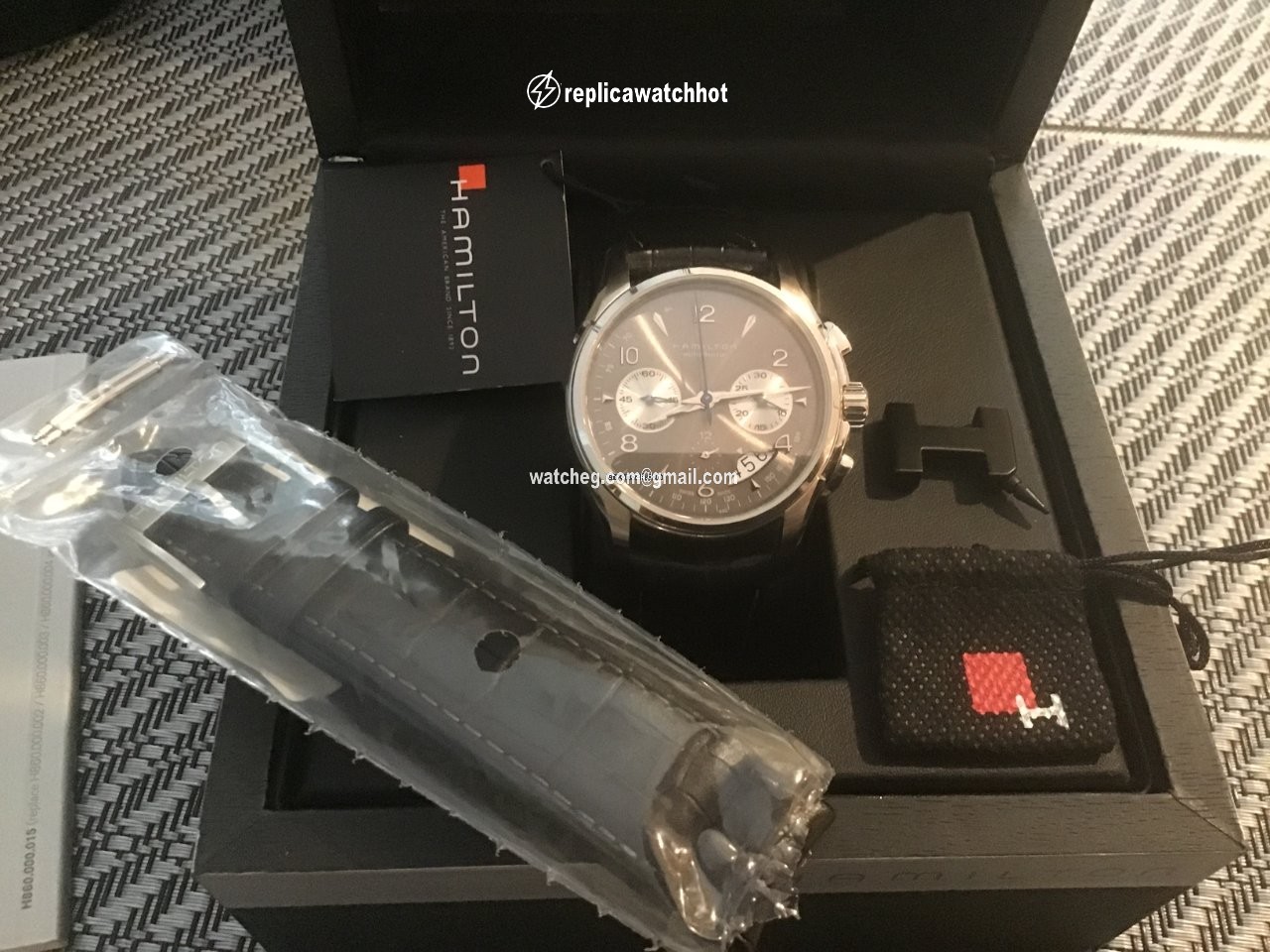 Hamilton Jazzmaster Auto Chrono Mens watch Unisex Automatic Steel H326560 5
