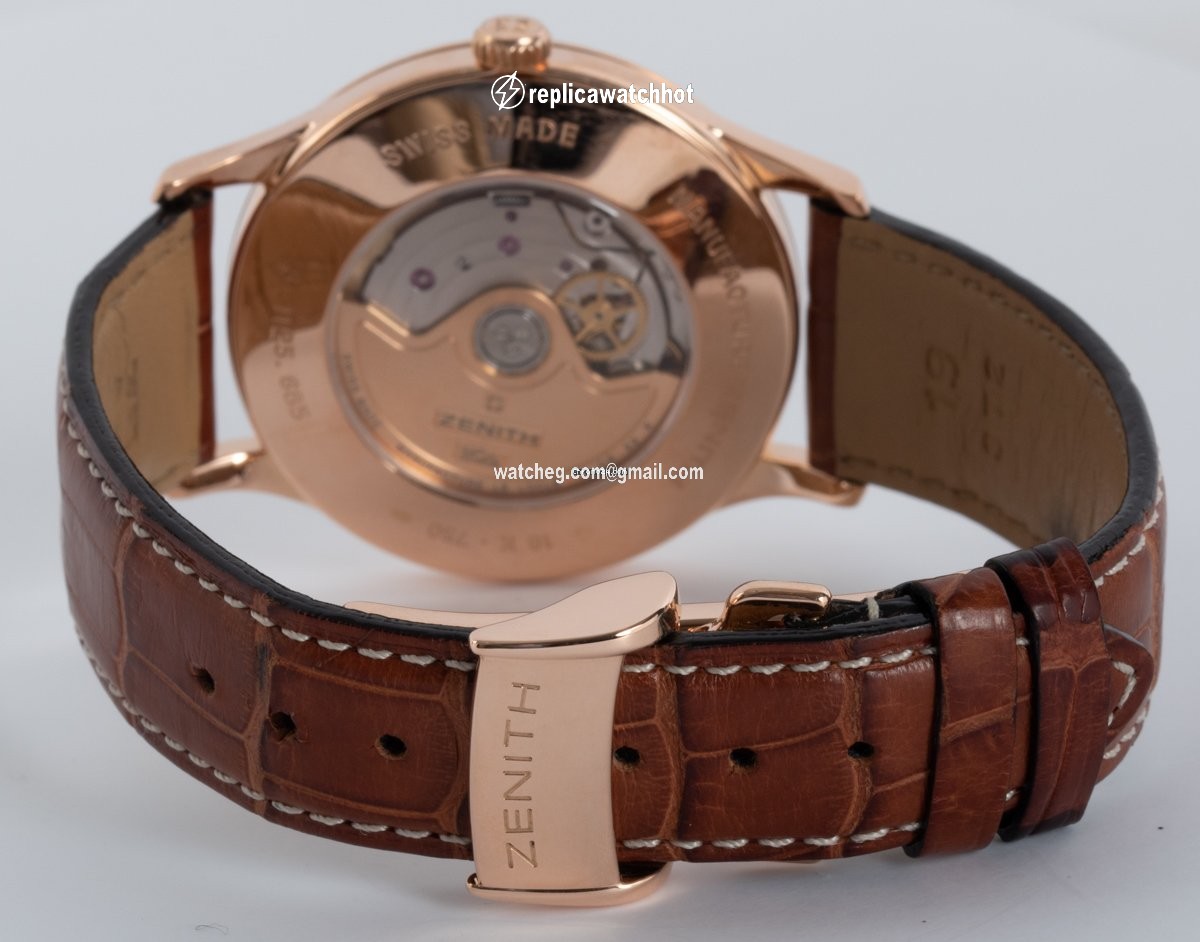Zenith Elite Power Reserve Mens watch Unisex Automatic Rose gold 18.1125.685 5