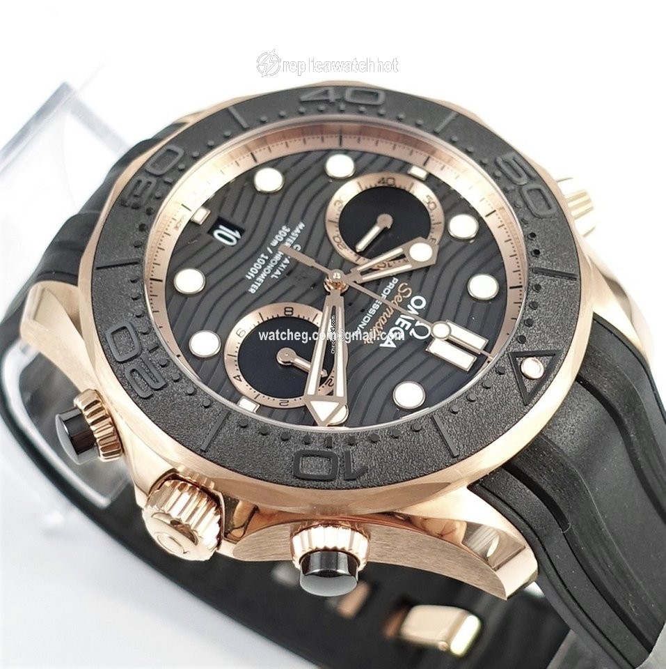 Omega Seamaster Diver 300 M Mens watch Unisex Automatic Rose gold 210.62.44.51.01.001 5