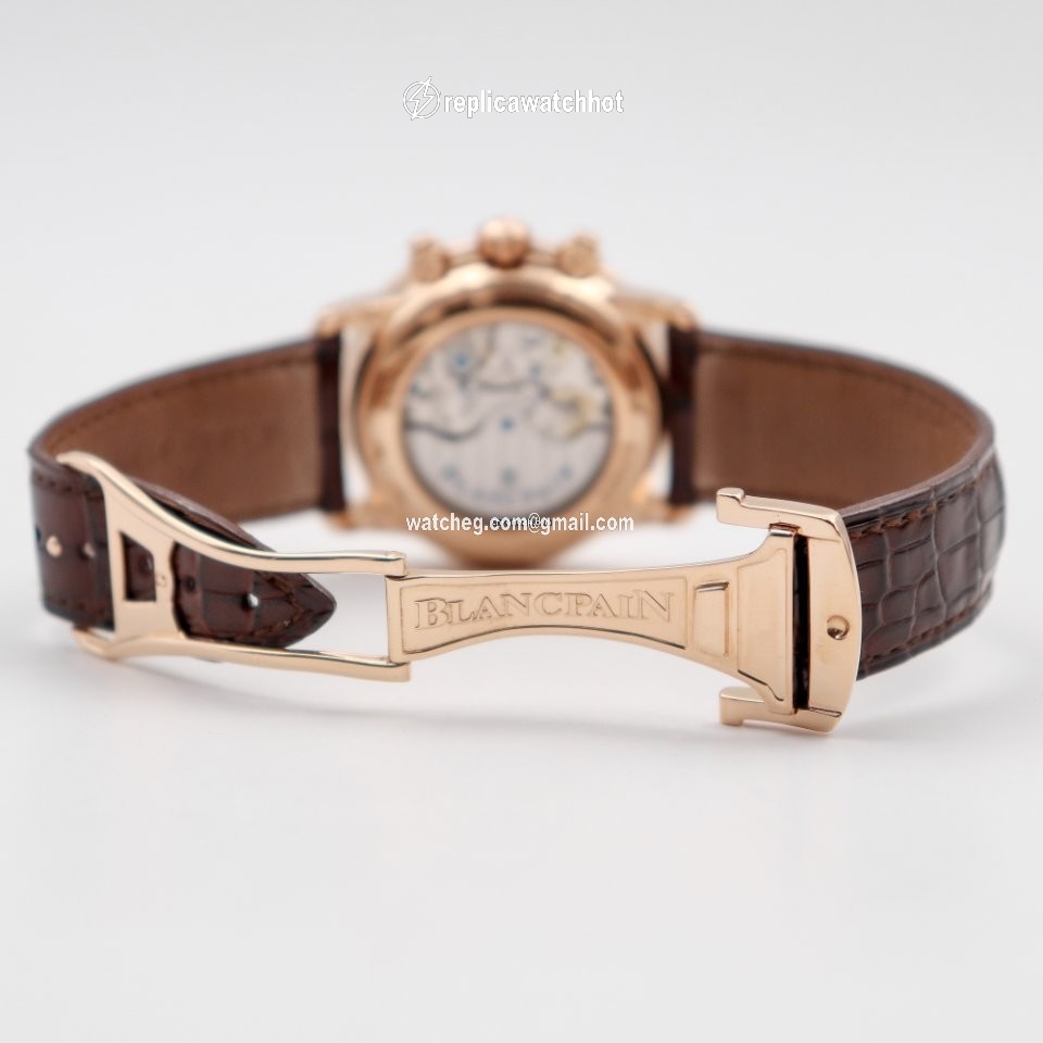 Blancpain Leman Fly-Back Mens watch Unisex Automatic Rose gold 2685F-3630-53B 5