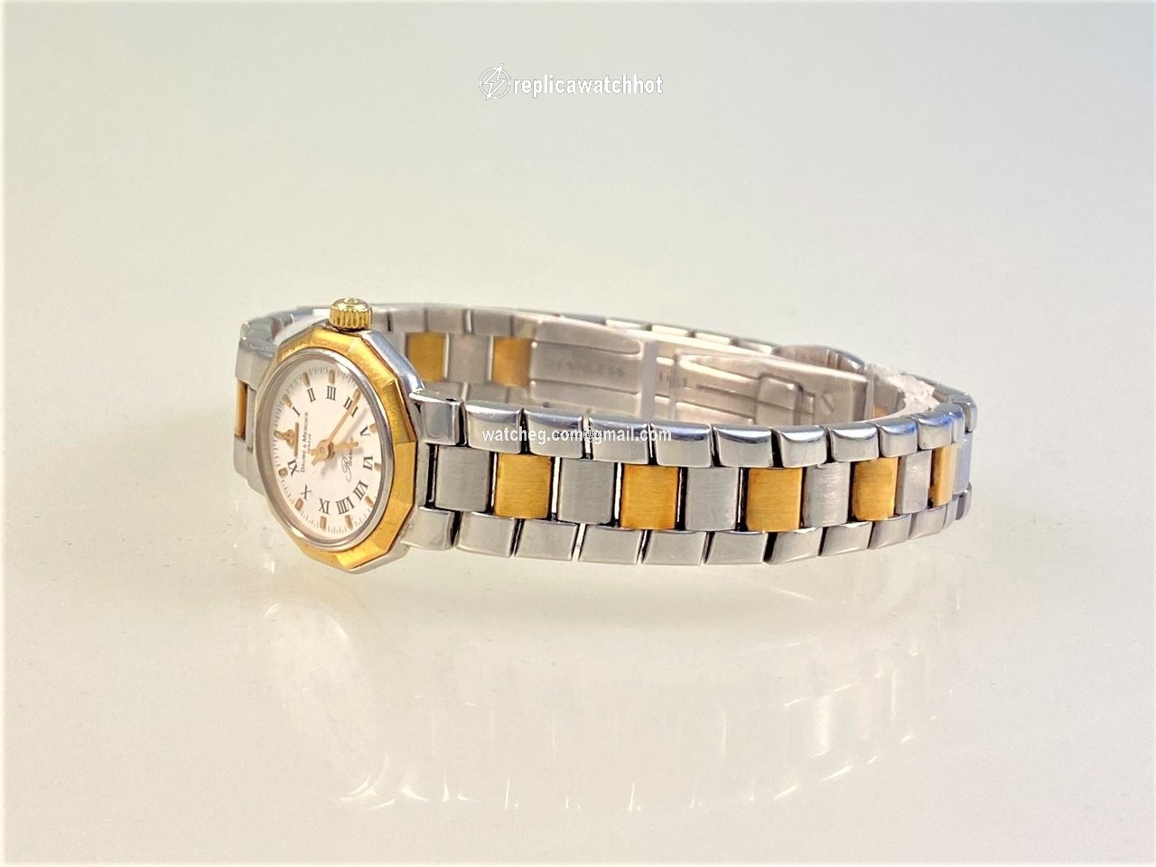 Baume & Mercier Riviera Womens watch Quartz Gold Steel 5232.038 5