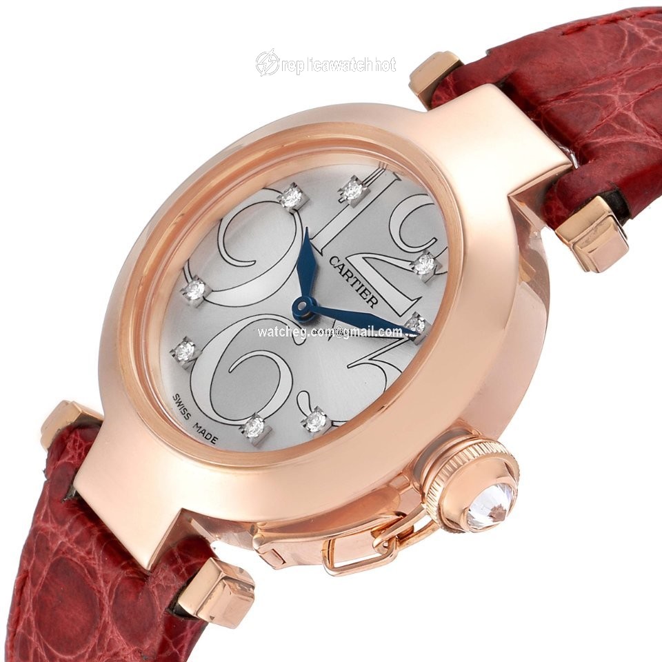 Cartier Pasha Womens watch Quartz Rose gold WJ123021 5