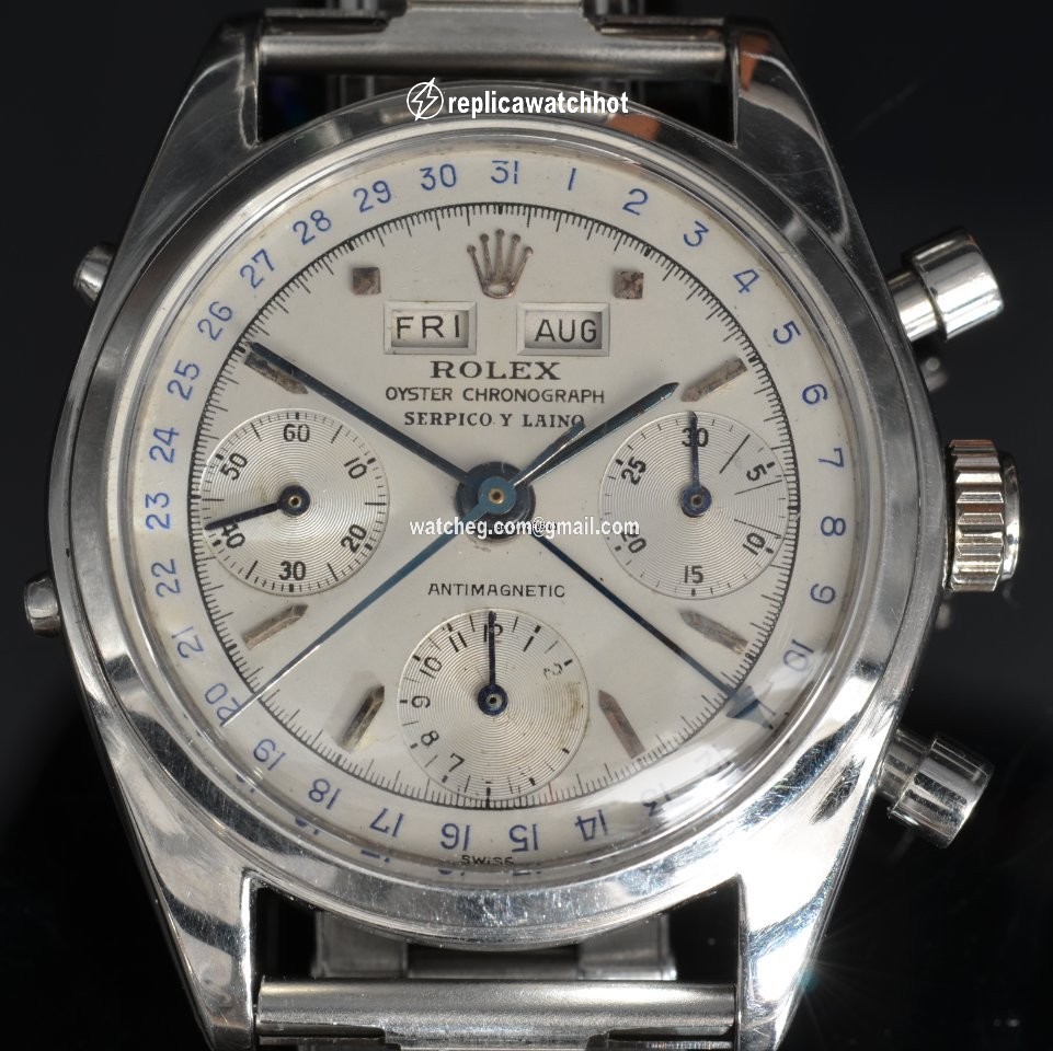 Rolex Chronograph Mens watch Unisex Steel Manual winding 6036 5