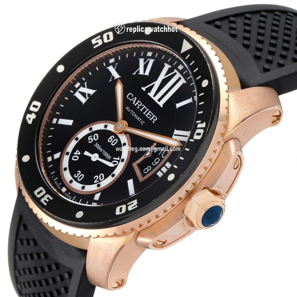 Cartier Calibre de Cartier Diver Mens watch Unisex Automatic Rose gold W7100052 5