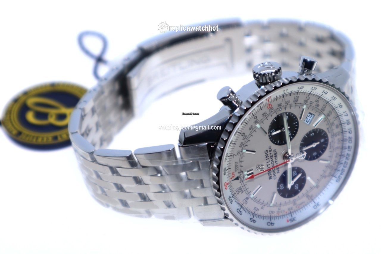 Breitling Navitimer 1 B01 Chronograph 43 Mens watch Unisex Automatic Steel AB0121211G1A1 5
