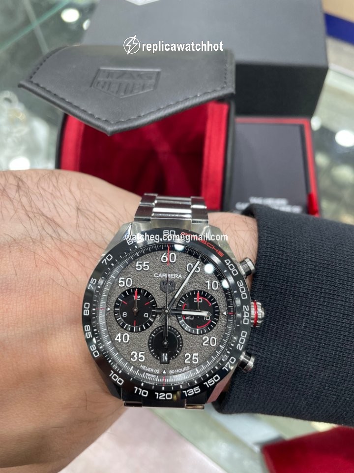 TAG Heuer Carrera Porsche Chronograph Special Edition Mens watch Unisex Automatic Steel CBN2A1F.BA0643 5