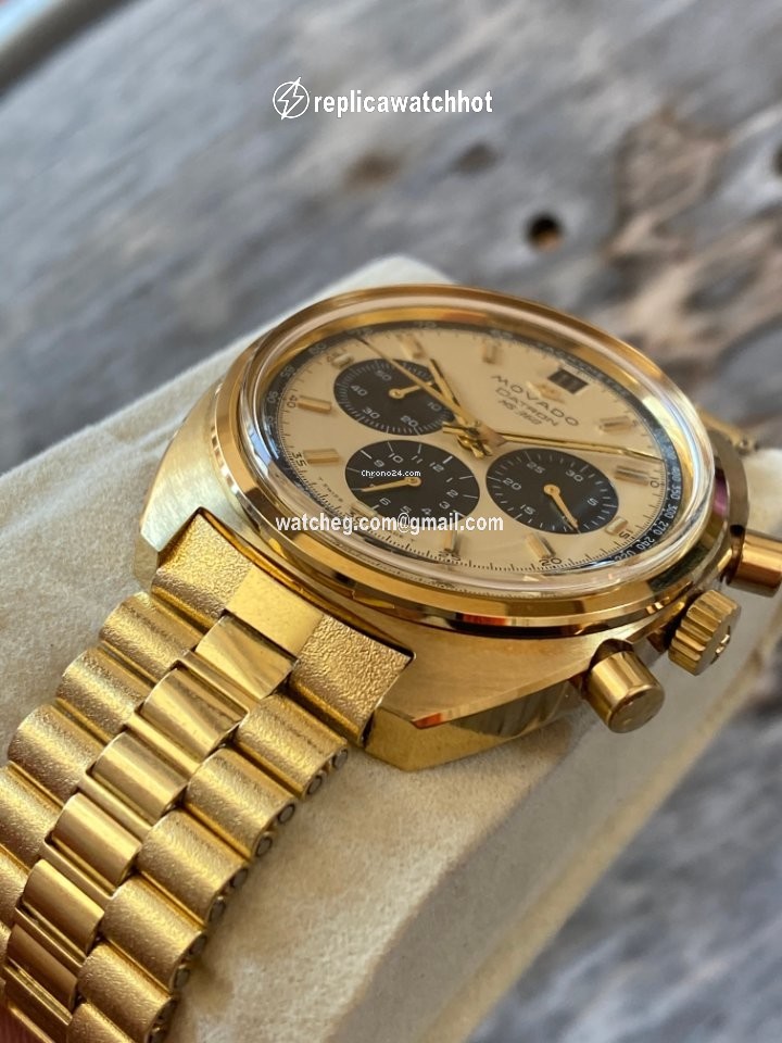 Movado Datron Mens watch Unisex Automatic Gold Steel 434-705-502 5