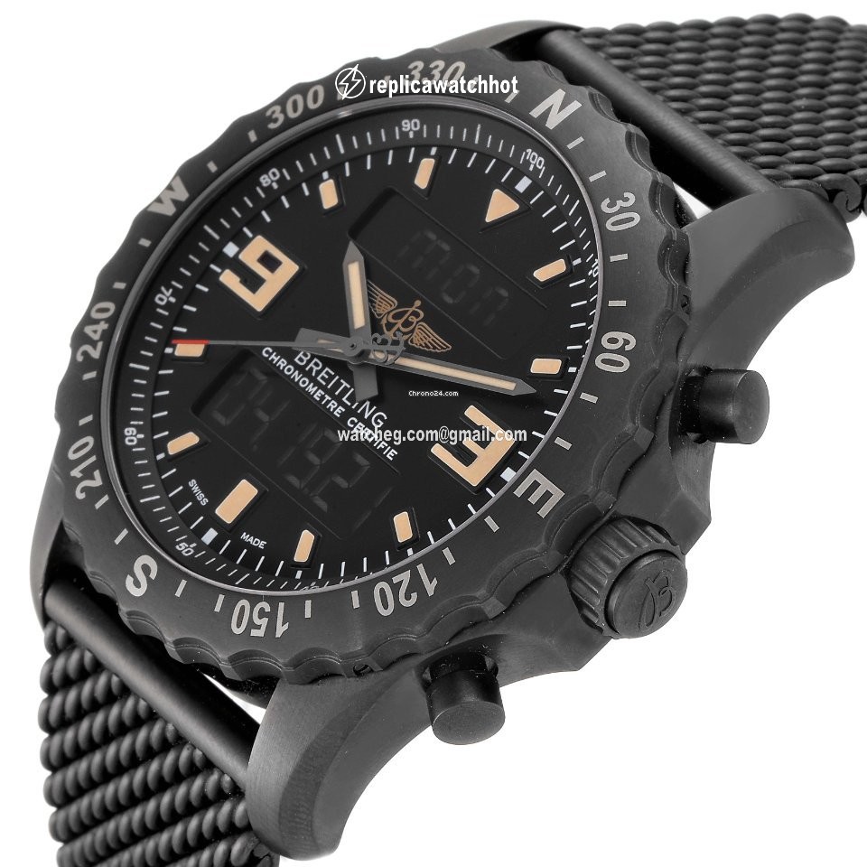 Breitling Chronospace Military Mens watch Unisex Quartz Steel M78366 5