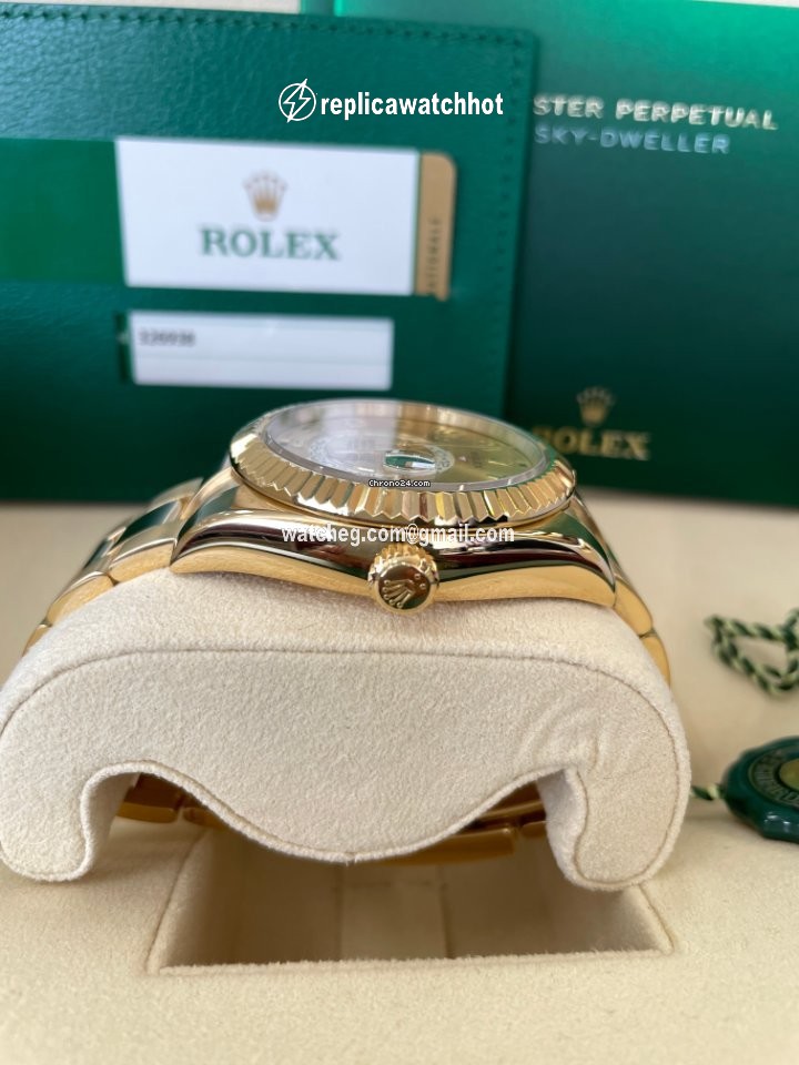 Rolex Sky-Dweller Mens watch Unisex Yellow gold Automatic 326938 5