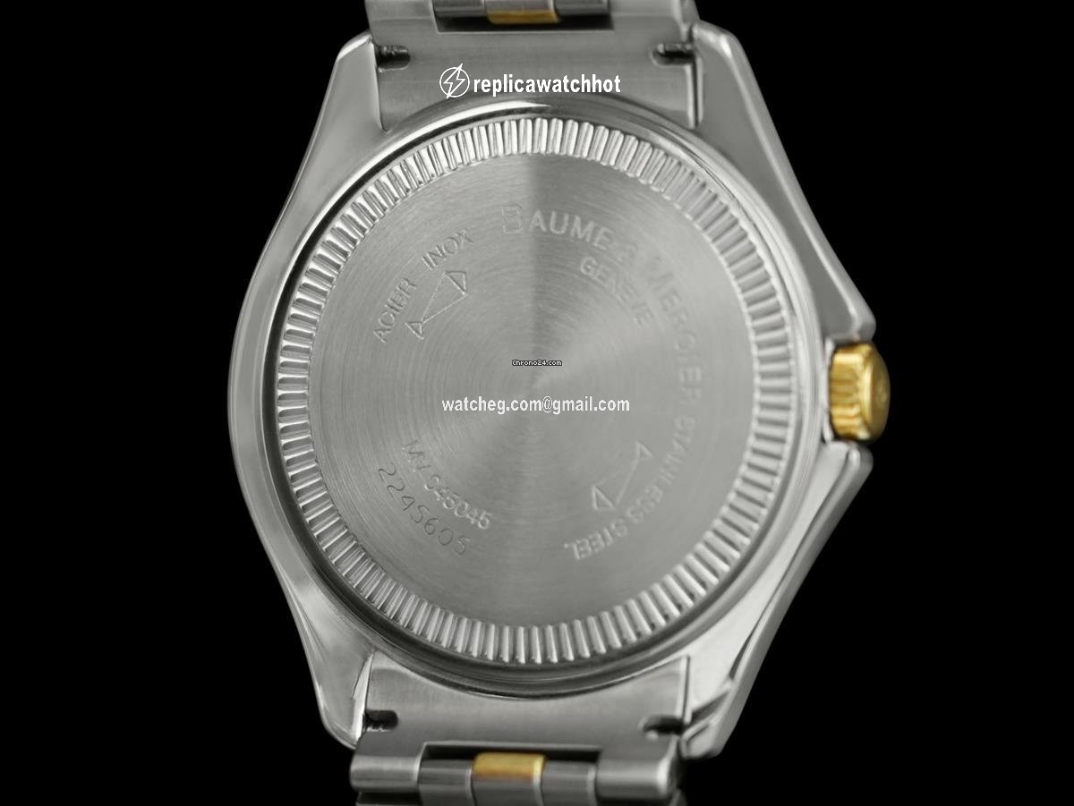 Baume & Mercier Mens watch Unisex Quartz Gold Steel 7913 5