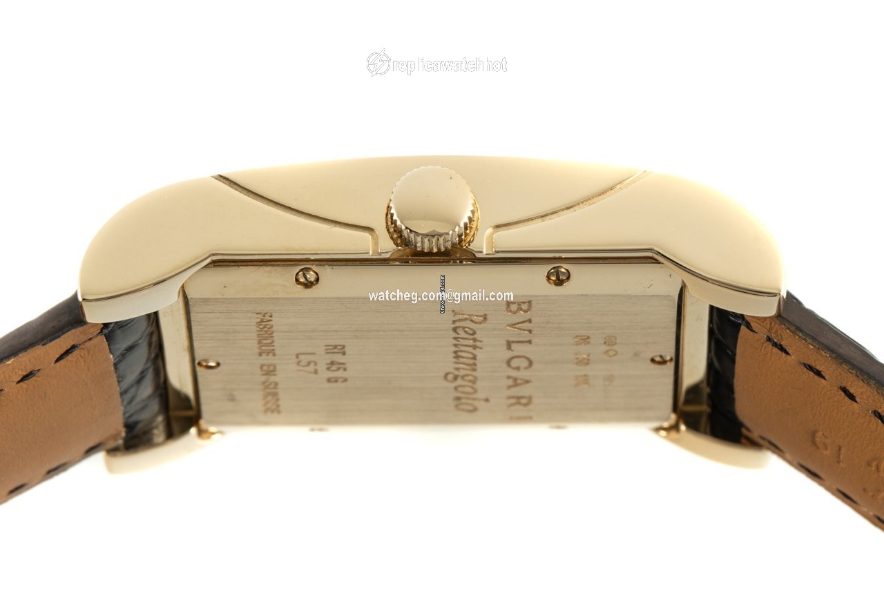 Bulgari Rettangolo Mens watch Unisex Automatic Yellow gold RT45G 5