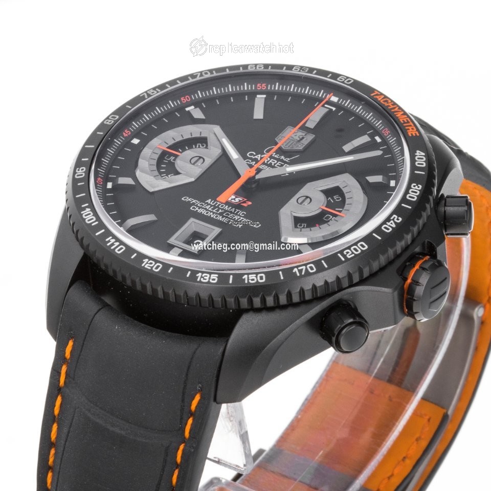 TAG Heuer Grand Carrera Mens watch Unisex Automatic Titanium CAV518K.FC6268 5