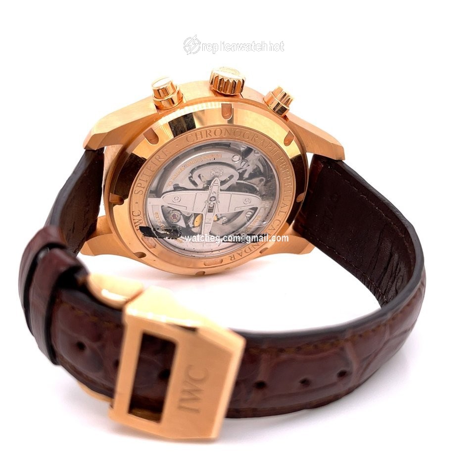 IWC Pilot Spitfire Perpetual Calendar Digital Date-Month Mens watch Unisex Automatic Rose gold IW379103 5