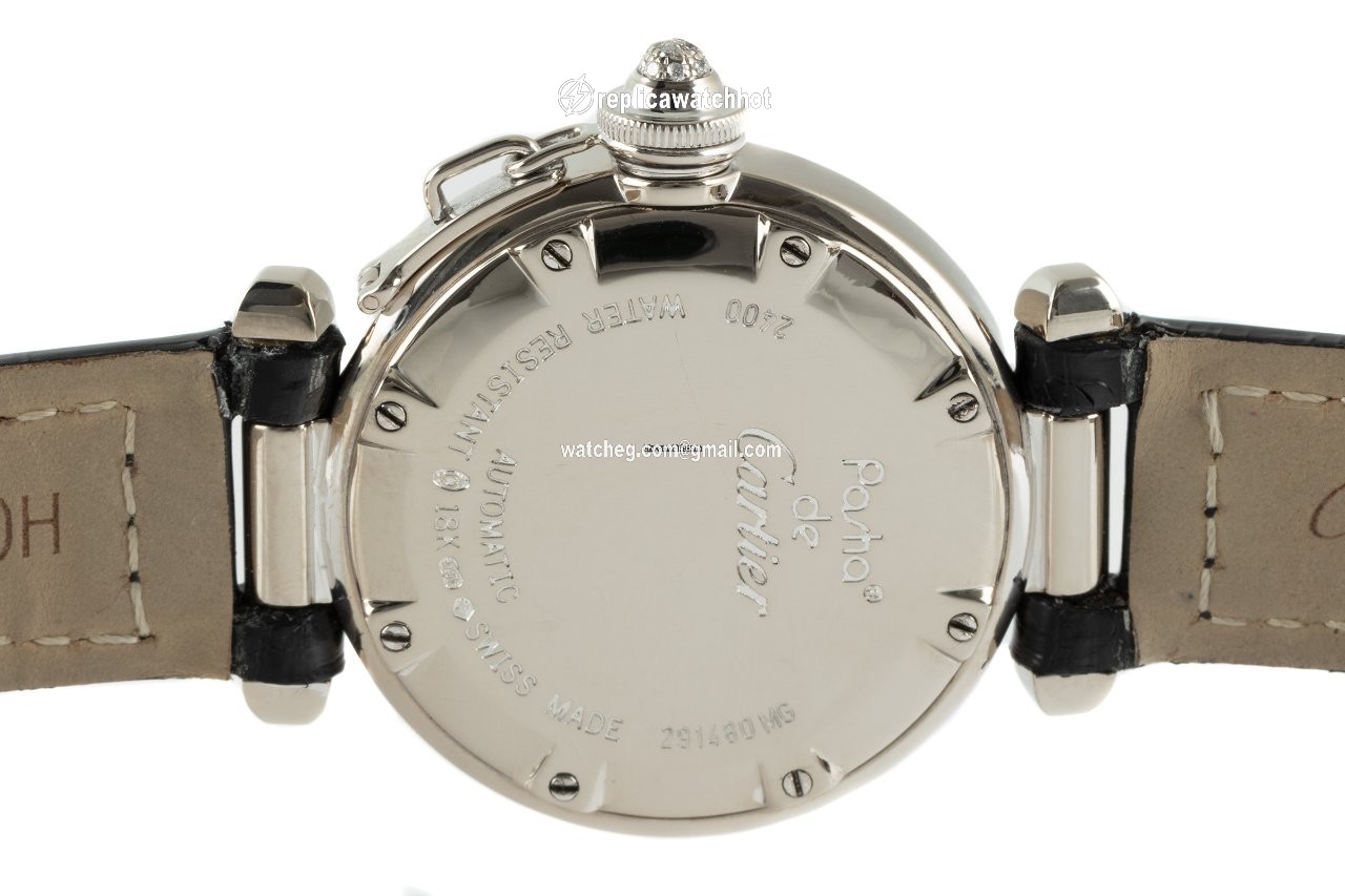 Cartier Pasha Womens watch Automatic White gold 2400 5
