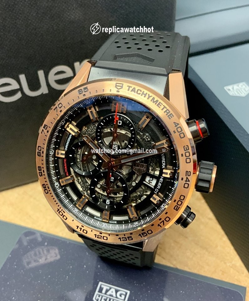 TAG Heuer Carrera Mens watch Unisex Automatic Rose gold CAR205B.FT6087 5