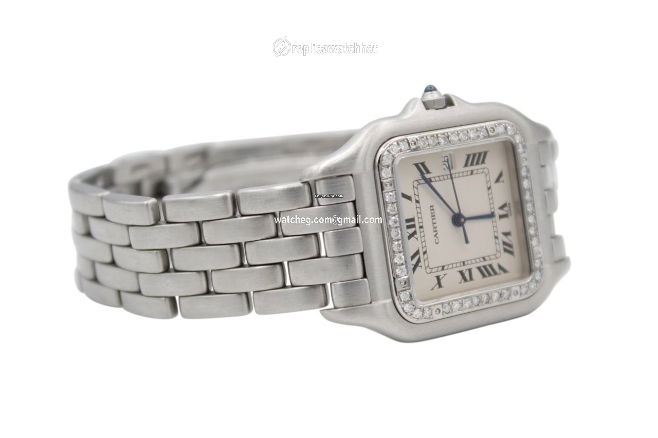 Cartier Panthere Mens watch Unisex Quartz Steel 1300 5
