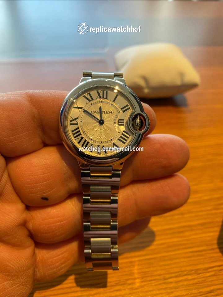 Cartier Ballon Bleu 33mm Womens watch Quartz Steel W6920084 5