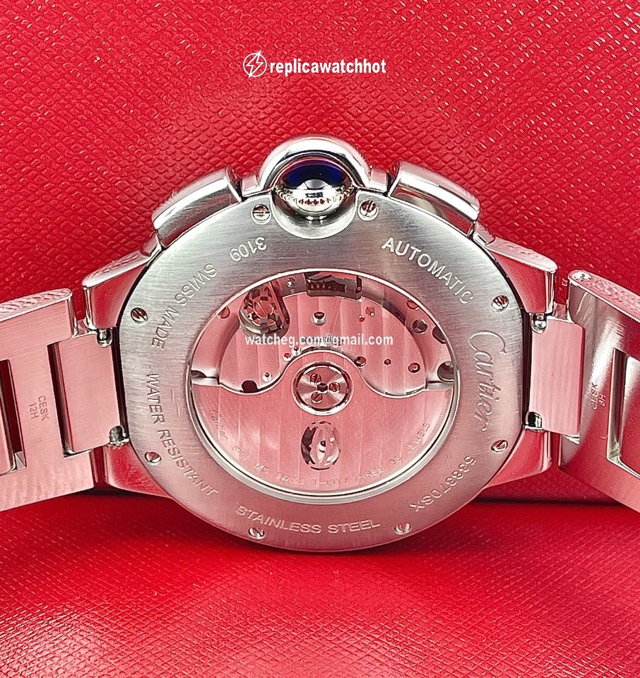 Cartier Ballon Bleu 44mm Mens watch Unisex Automatic Steel W6920025 5