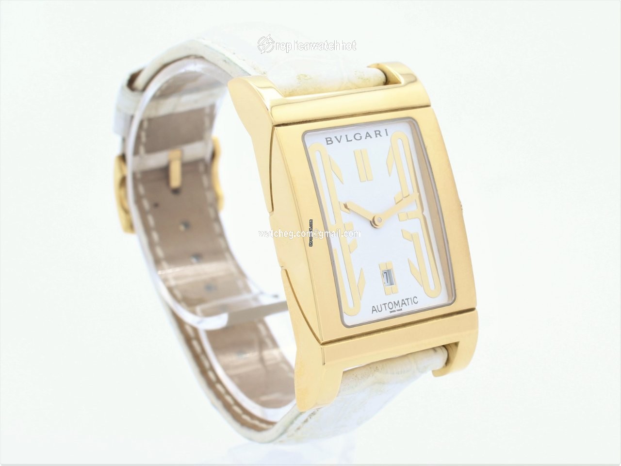 Bulgari Rettangolo Mens watch Unisex Automatic Yellow gold RT 45 G 5