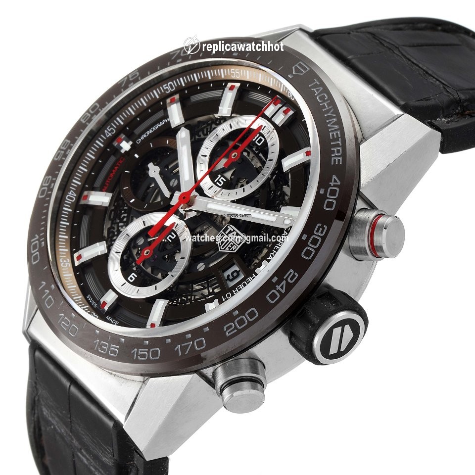 TAG Heuer Carrera Calibre HEUER 01 Mens watch Unisex Automatic Steel CAR201U.BA0766 5