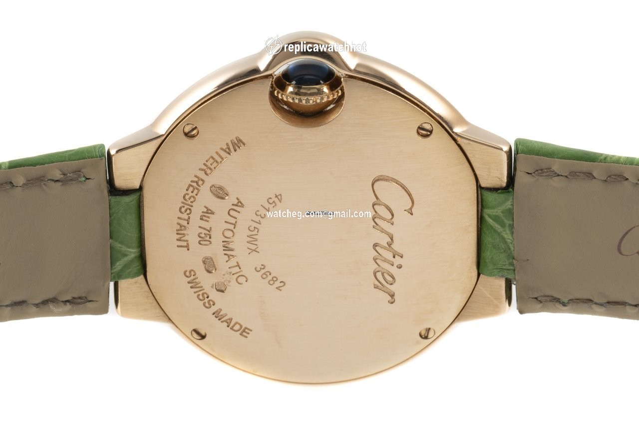 Cartier Ballon Bleu 33mm Womens watch Automatic Red gold WE902063 5