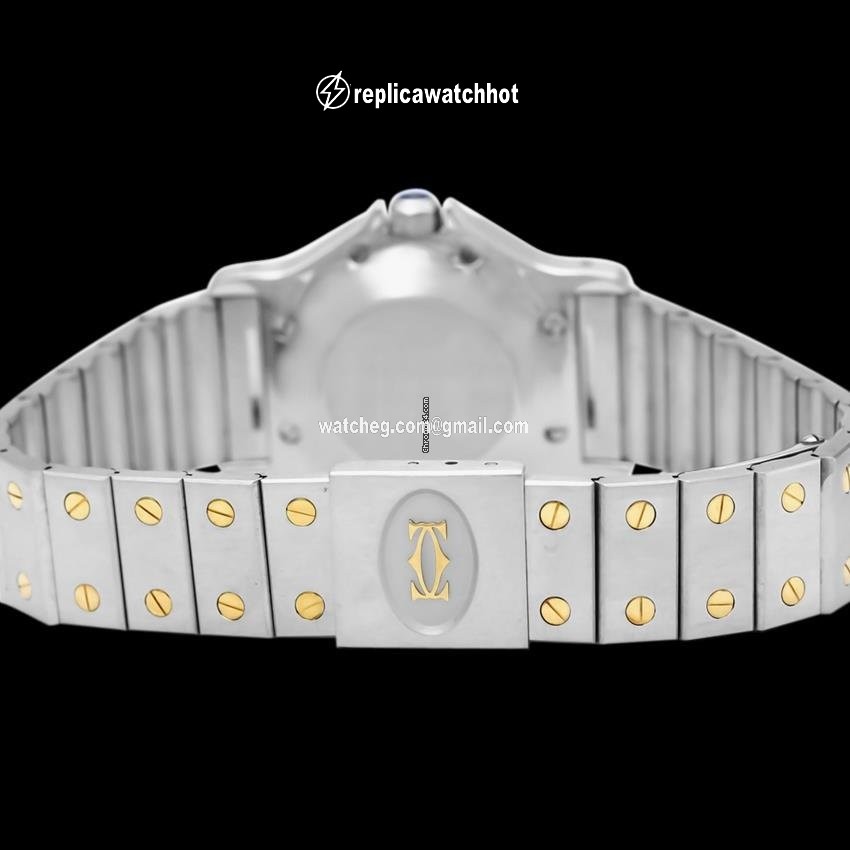 Cartier Santos Mens watch Unisex Automatic Gold Steel 7641ST 5