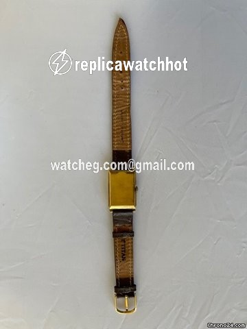 Omega Mens watch Unisex Manual winding Yellow gold Tank Rectangular 88139 5