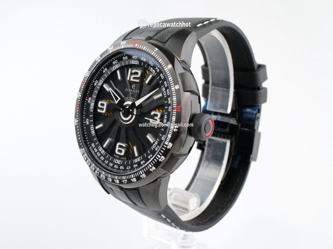 Perrelet Turbine Pilot Mens watch Unisex Automatic Steel A1086 1A 5