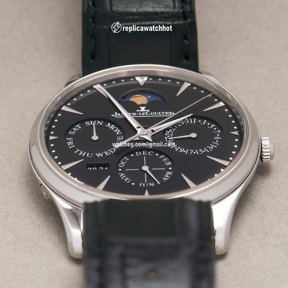 Jaeger-LeCoultre Master Ultra Thin Perpetual Mens watch Unisex Automatic Steel 130.84.70 5